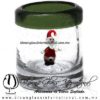 Tequilero Cilíndrico Cristal con Santa Claus y Borde de Color Verde Olivo. Fábrica de Vidrio Soplado Artesanal, made in México - Blown Glass Factory Store Tonala, Handcraft, Handmade. Tequilero Cilíndrico Cristal con Santa Claus y Borde de Color Verde Olivo. Fábrica de Vidrio Soplado Artesanal, made in México - Blown Glass Factory Store Tonala, Handcraft, Handmade.