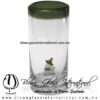Tequilero Cilíndrico Cristal con Rancherito y Borde de Color Verde Olivo. Fábrica de Vidrio Soplado Artesanal, made in México - Blown Glass Factory Store Tonala, Handcraft, Handmade. Tequilero Cilíndrico Cristal con Rancherito y Borde de Color Verde Olivo. Fábrica de Vidrio Soplado Artesanal, made in México - Blown Glass Factory Store Tonala, Handcraft, Handmade.