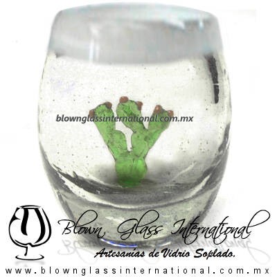 Tequilero barril con Nopal y Borde de color, Fábrica de Vidrio Soplado Artesanal, made in México - Blown Glass Factory Store Tonala, Handcraft, Handmade. Tequilero barril con Nopal y Borde de color, Fábrica de Vidrio Soplado Artesanal, made in México - Blown Glass Factory Store Tonala, Handcraft, Handmade.