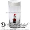 Tequilero Cilíndrico Cristal con Santa Claus y Borde de Color Blanco Opalino. Fábrica de Vidrio Soplado Artesanal, made in México - Blown Glass Factory Store Tonala, Handcraft, Handmade. Tequilero Cilíndrico Cristal con Santa Claus y Borde de Color Blanco Opalino. Fábrica de Vidrio Soplado Artesanal, made in México - Blown Glass Factory Store Tonala, Handcraft, Handmade.