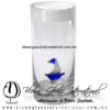 Tequilero Cilíndrico con Barco Velero y Borde de Color Blanco opalino, Fábrica de Vidrio Soplado Artesanal, made in México - Blown Glass Factory Store Tonala, Handcraft, Handmade. Tequilero Cilíndrico con Barco Velero y Borde de Color Blanco opalino, Fábrica de Vidrio Soplado Artesanal, made in México - Blown Glass Factory Store Tonala, Handcraft, Handmade.