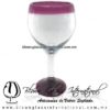 Copa Vino Borde y Pie de Color Amatista, Fábrica de Vidrio Soplado Artesanal, made in México - Blown Glass Factory Store Tonala, Handcraft, Handmade. Copa Vino Borde y Pie de Color Amatista, Fábrica de Vidrio Soplado Artesanal, made in México - Blown Glass Factory Store Tonala, Handcraft, Handmade.