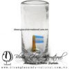 Tequilero Cilíndrico Cristal con Bandera de Argentina. Fábrica de Vidrio Soplado Artesanal, made in México - Blown Glass Factory Store Tonala, Handcraft, Handmade.