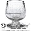 Copa Coñac Cristal Craquelado. Fábrica de Vidrio Soplado Artesanal, made in México - Blown Glass Factory Store Tonala, Handcraft, Handmade.