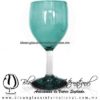 Copa Vino Sólido y Pie de Color Azul Turquesa (Teal), Fábrica de Vidrio Soplado Artesanal, made in México - Blown Glass Factory Store Tonala, Handcraft, Handmade. Copa Vino Sólido y Pie de Color Azul Turquesa (Teal), Fábrica de Vidrio Soplado Artesanal, made in México - Blown Glass Factory Store Tonala, Handcraft, Handmade.