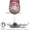 Copa Vino Borde Espiral y Pie de Color Amatista, Fábrica de Vidrio Soplado Artesanal, made in México - Blown Glass Factory Store Tonala, Handcraft, Handmade. Copa Vino Borde Espiral y Pie de Color Amatista, Fábrica de Vidrio Soplado Artesanal, made in México - Blown Glass Factory Store Tonala, Handcraft, Handmade.