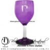 Copa Vino Sólido y Pie de Color Morado, Fábrica de Vidrio Soplado Artesanal, made in México - Blown Glass Factory Store Tonala, Handcraft, Handmade. Copa Vino Sólido y Pie de Color Morado, Fábrica de Vidrio Soplado Artesanal, made in México - Blown Glass Factory Store Tonala, Handcraft, Handmade.