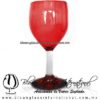 Copa Vino Sólido y Pie de Color Rojo, Fábrica de Vidrio Soplado Artesanal, made in México - Blown Glass Factory Store Tonala, Handcraft, Handmade. Copa Vino Sólido y Pie de Color Rojo, Fábrica de Vidrio Soplado Artesanal, made in México - Blown Glass Factory Store Tonala, Handcraft, Handmade.