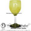 Copa Vino Sólido y Pie de Color Amarillo, Fábrica de Vidrio Soplado Artesanal, made in México - Blown Glass Factory Store Tonala, Handcraft, Handmade. Copa Vino Sólido y Pie de Color Amarillo, Fábrica de Vidrio Soplado Artesanal, made in México - Blown Glass Factory Store Tonala, Handcraft, Handmade.