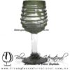 Copa Vino Borde Espiral y Pie de Color Verde Olivo, Fábrica de Vidrio Soplado Artesanal, made in México - Blown Glass Factory Store Tonala, Handcraft, Handmade. Copa Vino Borde Espiral y Pie de Color Verde Olivo, Fábrica de Vidrio Soplado Artesanal, made in México - Blown Glass Factory Store Tonala, Handcraft, Handmade.