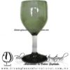 Copa Vino Sólido y Pie de Color Verde Olivo, Fábrica de Vidrio Soplado Artesanal, made in México - Blown Glass Factory Store Tonala, Handcraft, Handmade. Copa Vino Sólido y Pie de Color Verde Olivo, Fábrica de Vidrio Soplado Artesanal, made in México - Blown Glass Factory Store Tonala, Handcraft, Handmade.