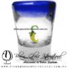 Tequilero Cónico con Chile y borde Azul Cobalto. Fábrica de Vidrio Soplado Artesanal, made in México - Blown Glass Factory Store Tonala, Handcraft, Handmade. Tequilero Cónico con Chile y borde Azul Cobalto. Fábrica de Vidrio Soplado Artesanal, made in México - Blown Glass Factory Store Tonala, Handcraft, Handmade.