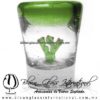 Tequilero Cónico con Nopal y Borde de Color Verde Lima. Fábrica de Vidrio Soplado Artesanal, made in México - Blown Glass Factory Store Tonala, Handcraft, Handmade. Tequilero Cónico con Nopal y Borde de Color Verde Lima. Fábrica de Vidrio Soplado Artesanal, made in México - Blown Glass Factory Store Tonala, Handcraft, Handmade.