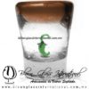 Tequilero Cónico con Chile y borde Ámbar. Fábrica de Vidrio Soplado Artesanal, made in México - Blown Glass Factory Store Tonala, Handcraft, Handmade. Tequilero Cónico con Chile y borde Ámbar. Fábrica de Vidrio Soplado Artesanal, made in México - Blown Glass Factory Store Tonala, Handcraft, Handmade.