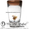 Tequilero Cónico con Águila y Borde de Color Ámbar. Fábrica de Vidrio Soplado Artesanal, made in México - Blown Glass Factory Store Tonala, Handcraft, Handmade. Tequilero Cónico con Águila y Borde de Color Ámbar. Fábrica de Vidrio Soplado Artesanal, made in México - Blown Glass Factory Store Tonala, Handcraft, Handmade.