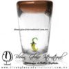 Tequilero Cónico con Chile y borde Ámbar. Fábrica de Vidrio Soplado Artesanal, made in México - Blown Glass Factory Store Tonala, Handcraft, Handmade. Tequilero Cónico con Chile y borde Ámbar. Fábrica de Vidrio Soplado Artesanal, made in México - Blown Glass Factory Store Tonala, Handcraft, Handmade.