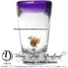 Tequilero Cónico con Águila y Borde de Color Morado. Fábrica de Vidrio Soplado Artesanal, made in México - Blown Glass Factory Store Tonala, Handcraft, Handmade. Tequilero Cónico con Águila y Borde de Color Morado. Fábrica de Vidrio Soplado Artesanal, made in México - Blown Glass Factory Store Tonala, Handcraft, Handmade.