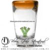 Tequilero Cónico con Nopal y Borde de Color Naranja. Fábrica de Vidrio Soplado Artesanal, made in México - Blown Glass Factory Store Tonala, Handcraft, Handmade. Tequilero Cónico con Nopal y Borde de Color Naranja. Fábrica de Vidrio Soplado Artesanal, made in México - Blown Glass Factory Store Tonala, Handcraft, Handmade.