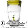Tequilero Cónico con Chile y borde Amarillo. Fábrica de Vidrio Soplado Artesanal, made in México - Blown Glass Factory Store Tonala, Handcraft, Handmade Tequilero Cónico con Chile y borde Amarillo. Fábrica de Vidrio Soplado Artesanal, made in México - Blown Glass Factory Store Tonala, Handcraft, Handmade