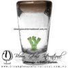 Tequilero Cónico con Nopal y Borde de Color Chocolate. Fábrica de Vidrio Soplado Artesanal, made in México - Blown Glass Factory Store Tonala, Handcraft, Handmade. Tequilero Cónico con Nopal y Borde de Color Chocolate. Fábrica de Vidrio Soplado Artesanal, made in México - Blown Glass Factory Store Tonala, Handcraft, Handmade.