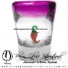 Tequilero Cónico con Caballo y borde Pintado Rosa Mexicano Fucsia Fiusha. Fábrica de Vidrio Soplado Artesanal, made in México - Blown Glass Factory Store Tonala, Handcraft, Handmade. Tequilero Cónico con Caballo y borde Pintado Rosa Mexicano Fucsia Fiusha. Fábrica de Vidrio Soplado Artesanal, made in México - Blown Glass Factory Store Tonala, Handcraft, Handmade.