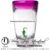 Tequilero Cónico con Caballo y borde Pintado Rosa Mexicano Fucsia Fiusha. Fábrica de Vidrio Soplado Artesanal, made in México - Blown Glass Factory Store Tonala, Handcraft, Handmade. Tequilero Cónico con Caballo y borde Pintado Rosa Mexicano Fucsia Fiusha. Fábrica de Vidrio Soplado Artesanal, made in México - Blown Glass Factory Store Tonala, Handcraft, Handmade.