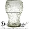 Vaso Cervecero Granizado Cristal Transparente. Fábrica de Vidrio Soplado Artesanal, made in México - Blown Glass Factory Store Tonala, Handcraft, Handmade.
