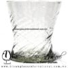 Vaso Hiperboloide Torneado Cristal Transparente. Fábrica de Vidrio Soplado Artesanal, made in México - Blown Glass Factory Store Tonala, Handcraft, Handmade. Vaso Hiperboloide Torneado Cristal Transparente. Fábrica de Vidrio Soplado Artesanal, made in México - Blown Glass Factory Store Tonala, Handcraft, Handmade.