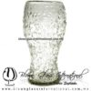 Vaso Cervecero Granizado Cristal Transparente. Fábrica de Vidrio Soplado Artesanal, made in México - Blown Glass Factory Store Tonala, Handcraft, Handmade.