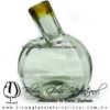 Licorera Bola Acanalada con cuello torcido con borde de color Ámbar, Fábrica de Vidrio Soplado Artesanal, made in México - Blown Glass Factory Store Tonala, Handcraft, Handmade. Licorera Bola Acanalada con cuello torcido con borde de color Ámbar, Fábrica de Vidrio Soplado Artesanal, made in México - Blown Glass Factory Store Tonala, Handcraft, Handmade.