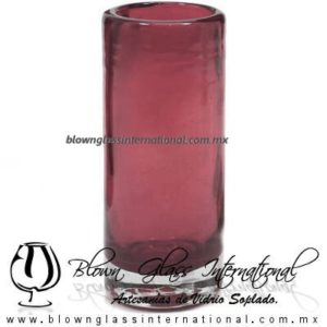 Tequilero Cilíndrico Color Sólido. Fábrica de Vidrio Soplado Artesanal, made in México - Blown Glass Factory Store Tonala, Handcraft, Handmade.