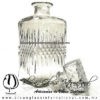 Licorera Decantador Vintage Rombos 920 ml. Fábrica de Vidrio Soplado Artesanal, made in México - Blown Glass Factory Store Tonala, Handcraft, Handmade.