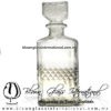 Licorera Decantador Vintage Rombos 920 ml. Fábrica de Vidrio Soplado Artesanal, made in México - Blown Glass Factory Store Tonala, Handcraft, Handmade.
