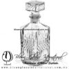 Licorera Decantador Vintage Rombos 920 ml. Fábrica de Vidrio Soplado Artesanal, made in México - Blown Glass Factory Store Tonala, Handcraft, Handmade.