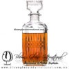Licorera Decantador Vintage Rombos 920 ml. Fábrica de Vidrio Soplado Artesanal, made in México - Blown Glass Factory Store Tonala, Handcraft, Handmade.