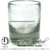 Vaso Cilíndrico Cristal Doble fondo. Fábrica de Vidrio Soplado Artesanal, made in México - Blown Glass Factory Store Tonala, Handcraft, Handmade.