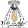 Lámpara colgante Rejilla Diamante Industrial Vintage - Thumbnail Image 34