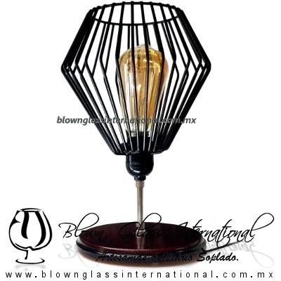 Lámpara colgante Rejilla Diamante Tupida Industrial Vintage - Imagen 4