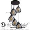 Lámpara colgante Rejilla Diamante Tupida Industrial Vintage - Thumbnail Image 7