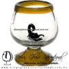 Copa Coñac Con Escorpión Negro Borde y Pie de Color - Thumbnail Image 7