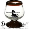 Copa Coñac Con Escorpión Negro Borde y Pie de Color - Thumbnail Image 14