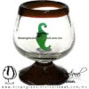 Copa Coñac Con Chile Verde Borde y Pie de color - Thumbnail Image 14
