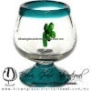 Copa Coñac Con Trébol de Cuatro Hojas Borde y Pie de Color - Thumbnail Image 4