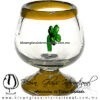 Copa Coñac Con Trébol de Cuatro Hojas Borde y Pie de Color - Thumbnail Image 7