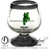 Copa Coñac Con Trébol de Cuatro Hojas Borde y Pie de Color - Thumbnail Image 10