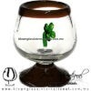 Copa Coñac Con Trébol de Cuatro Hojas Borde y Pie de Color - Thumbnail Image 14