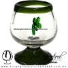 Copa Coñac Con Trébol de Cuatro Hojas Borde y Pie de Color - Thumbnail Image 15