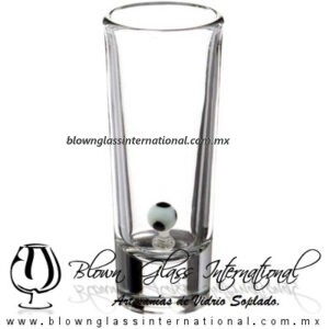 Tequilero Cónico Industrializado Cristal con Pelota de Fútbol