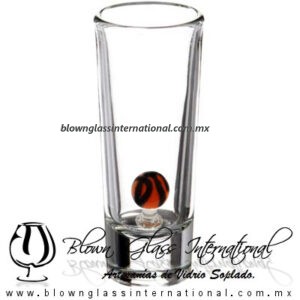 Tequilero Cónico Industrializado Cristal con Pelota de Básquetbol