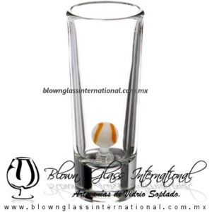 Tequilero Cónico Industrializado Cristal con Pelota de Béisbol